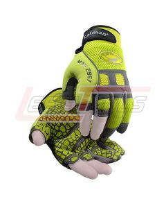 CAIMAN 2957-5 MULTI-ACTIVE, HI-VIS, OPEN THUMB/INDEX/MIDDLE FINGERS, SILICONE PALM, LARGE