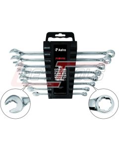 ASTRO PNEUMATIC 7181XL 8pc Extra Long Damaged Fastener Flank Bite Combination Wrench Set - Metric