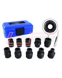 ASTRO PNEUMATIC 7411M 11pc 1/2" Dr Metric Flank Bite Damaged Fastener Impact Sockets