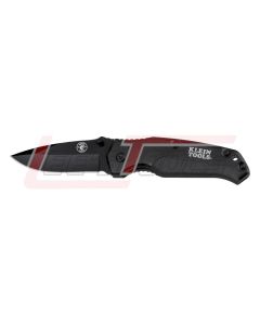 KLEIN 44220 Pocket Knife, Black, Drop-Point Blade