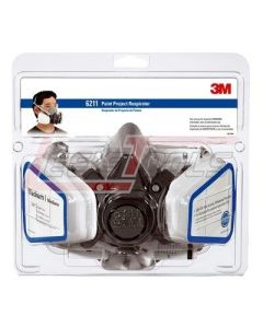 3M 6211PA1-B 3M(TM) Paint Project Respirator 6211PA1-B, Size Medium, 1 each/pack, 2 packs/case