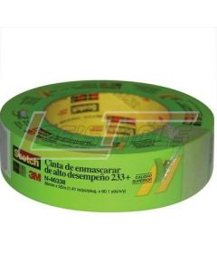 3M 233PLUS-36MMX55M Scotch(R) Performance Masking Tape 233+, 26338, 36 mm x 55 m, 16 per case