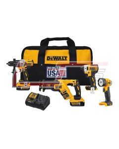 DEWALT DCK494P2 20V MAX XR LI-ION 4-TOOL COMBO KIT