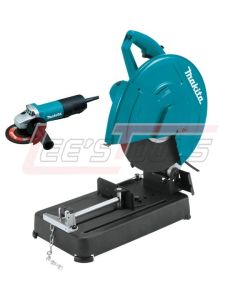 MAKITA LW1401X2 14" Cut-Off Saw and 4-1/2" Angle Grinder