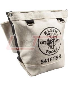 KLEIN 5416TBR Bolt Retention Pouch, Canvas, 10-Inch Wide