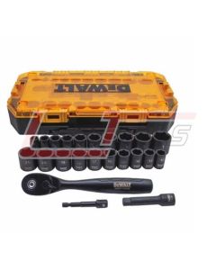 DEWALT DWMT74738 TOUGH BOX 23PC 3/8 DR IMPACT SOCKET SET