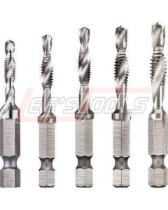 DEWALT DWADTQTR5SET 5PC DRILL TAP SET 1/4" Capacity
