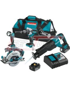 MAKITA XT448T 18V LXT BL 4pc. Combo Kit,XPH07+XRJ05+XSH03+DML802