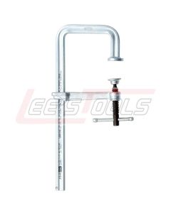 BESSEY J18-8 Clamp, welding, F-style, crimped on swivel pad, 18 In.  x 4.75 In. , 880 lb