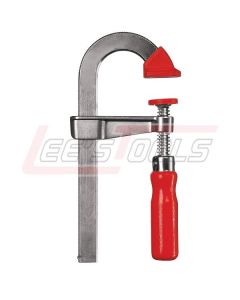 BESSEY LMU2.004 Clamp, woodworking, F-style, zinc jaws, swivel pads, 2 In. x 4 In., 330 lb