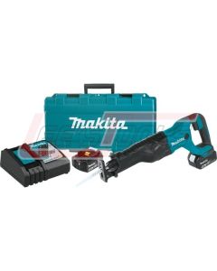 MAKITA XRJ04T 18V LXT® Lithium-Ion Cordless Recipro Saw Kit, var. spd., tool-less blade change, case (5.0Ah)