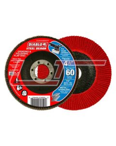 FREUD DCX045060N01F DB 4-1/2 STEELL DMN FLAP DISC 60G