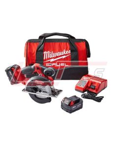 MILWAUKEE 2782-22 M18 FUEL METAL CIRCULAR SAW KIT 5-3/8 to 5-7/8 in Blade, 20 mm Arbor