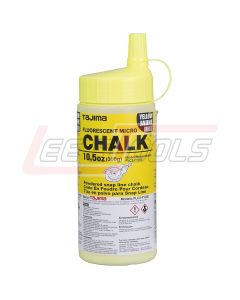 TAJIMA PLC2-FY300 Micro Chalk, ultra-fine chalk, fluorescent yellow, easy-fill nozzle, 300g / 10.5 oz. - Bottle