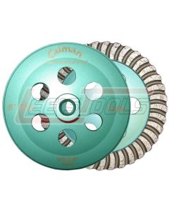 CAIMAN 16658F GREEN TURBO CUP WHEEL 6" 5/8-11  FINE