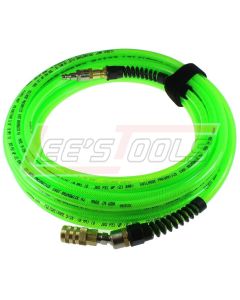 COILHOSE PNEUMATICS PFX4050GS15XS Flexeel Max, 1/4" ID x 50', 1/4" Industrial SWIVEL & SAFETY PLUG