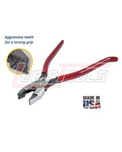 KLEIN D201-7CSTA Ironworker's Pliers, Aggressive Knurl, 9-Inch