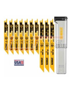 DEWALT DWABK410SETCS 10PC. BREAKAWAY™ RECIPROCATING SAW BLADE SET W/CASE