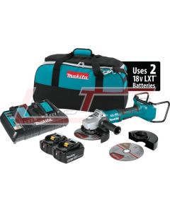 MAKITA XAG12PT1 18V X2 LXT® Lithium-Ion (36V) Brushless Cordless 7" Paddle Switch Cut-Off/Angle Grinder Kit, with El
