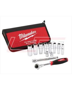 MILWAUKEE 48-22-9001 12pc 3/8" Drive Metric Socket Set