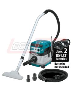 MAKITA XCV07ZX 18V X2 LXT Lithium-Ion (36V) Brushless Cordless 2.1 Gallon HEPA Filter Dry Dust Extractor/Vacuum, To