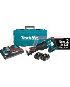 MAKITA XRJ06PT 18V X2 LXT® Lithium-Ion (36V) Brushless Cordless Recipro Saw Kit, 2-speed, var. spd., tool-less blad