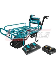 MAKITA XUC01PTX2 18V X2 LXT® Power-Assisted Flat Dolly Kit (5.0Ah)Lithium-Ion Brushless Cordless