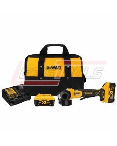 DEWALT DCG413R2 4.5" (115 MM) 20V MAX* XR® BRUSHLESS PADDLE SWITCH SMALL ANGLE GRINDER KIT WITH KICKBACK BRAKE