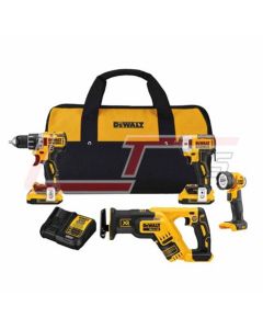 DEWALT DCK484D2 20V MAX* XR® 4-TOOL COMPACT COMBO KIT
