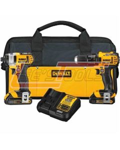 DEWALT DCK241C2 20V MAX* LITHIUM ION COMPACT DRILL/DRIVER / IMPACT DRIVER COMBO KIT (1.5 AH)