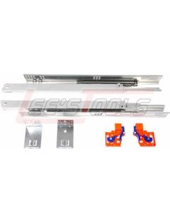 PRIDE 8000-18-SOFT 18" Undermount Soft Close Slide with L & R Drawer Clips - Pr