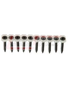 GRIP-RITE CS114C1M 6 X 1-1/4" BLACK BUGLE PHIL COLLATED SCREWS 1M