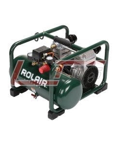 ROLAIR JC20 Rolair 2-HP 3-Gallon Ultra Quiet Oil-Free Hot Dog Air Compressor