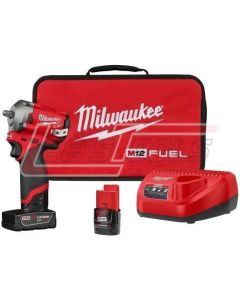 MILWAUKEE 2554-22 M12 FUEL 3/8" STUBBY IMPACT WRENCH KIT