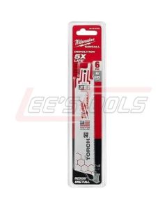 MILWAUKEE 48-00-9784 6 in. 18 TPI Sawzall Torch Reciprocating Saw Blades (6-Pack)
