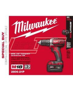 MILWAUKEE 2606-21P M18™ 1/2" DRILL DRIVER 1 BATTERY KIT