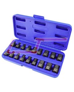 ASTRO PNEUMATIC 94418H 18-Piece 3/8" Drive Nano Impact Hex Driver Sockets - SAE & Metric