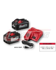 MILWAUKEE 48-59-1200P M18 12.0 + 6.0 Starter Kit With Rapid Charger