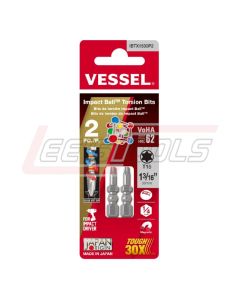 VESSEL IBTX1530P2 Impact Ball Torsion Bits T15X30 2PC (Carded)