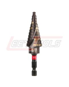 MILWAUKEE 48-89-9244 MILWAUKEE SHOCKWAVE IMPACT DUTY 1/4 DR. STEP BIT #4 3/16 - 7/8"