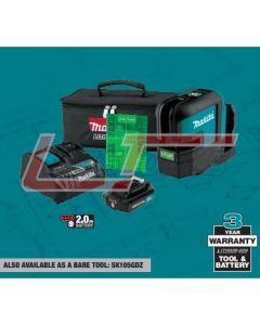 MAKITA SK105GDNAX 12V MAX CXT™ LITHIUM-ION CORDLESS
SELF-LEVELING CROSS-LINE GREEN BEAM LASER KIT