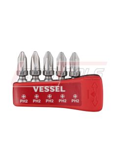 VESSEL IBMG30PH2K5 Impact Ball Torsion Bits PH2X30 5PC (MG Holder)