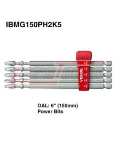 VESSEL IBMG150PH2K5 Impact Ball Torsion Bits PH2X150 5PC (MG Holder)