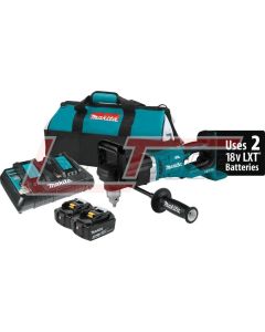 MAKITA XAD03PT 18V X2 LXT® Lithium-Ion (36V) Brushless Cordless 1/2" Right Angle Drill Kit, dual port charger, bag