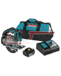 MAKITA XSC04T 18V LXT® Lithium-Ion Brushless Cordless 5-7/8" Metal Cutting Saw Kit, electric brake, chip collector