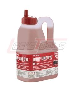 TAJIMA PLC3-DR2700 Snap Line Dye, permanent marking chalk, dark red, easy-fill nozzle, 2.7 kgs. / 6 lbs. - TBA