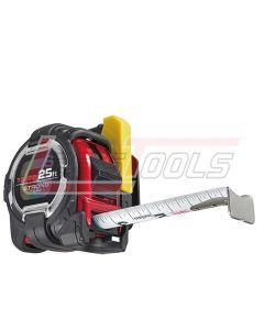 TAJIMA GSSF-25BW GS-Lock, standard scale 25ft x 1 1/16 inch steel blade with safety holder - Clip-Card