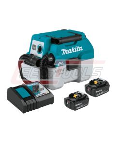 MAKITA XCV11T 18V LXT® Lithium-Ion Brushless Cordless 2 Gallon HEPA Filter Portable Wet/Dry Dust Extractor/Vacuum
