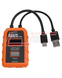 KLEIN ET920 USB Digital Meter, USB-A  and USB-C