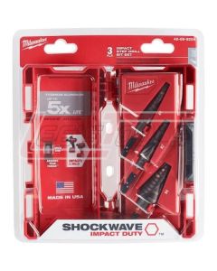 MILWAUKEE 48-89-9254 SHOCKWAVE™ Impact Duty™ Step Bit 3pc Set (#1, #2, #4)